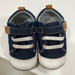See kai run Navy Blue denim Kids Sneakers
